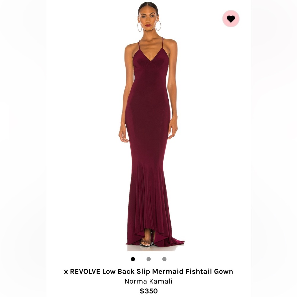 Norma Kamali low black mermaid gown